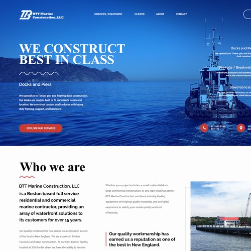 New design for marine construction company