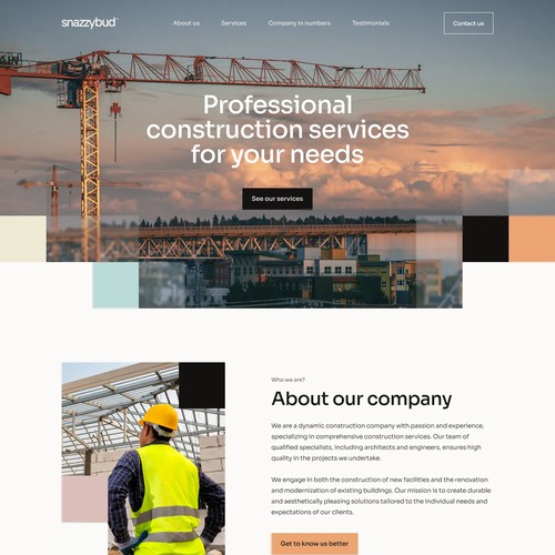 Industrial Strength Design – Construction Website by Me