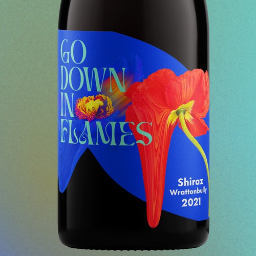 Arty and Eclectic Wine Label Design