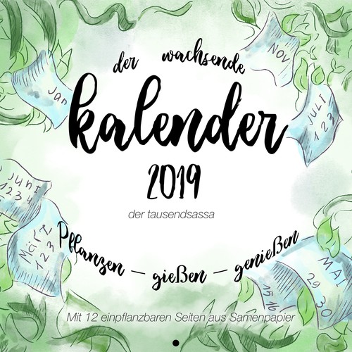 Cover for a calendar with plants