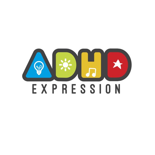 Bold ADHD logo - depiction of hope & creativity