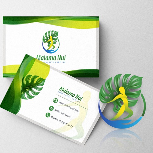 Malama Nui logo and business card