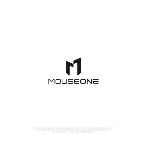 Logo for a gaming peripherals "MouseOne"