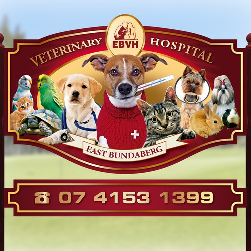 Cute, cuddly sign needed for veterinary hospital