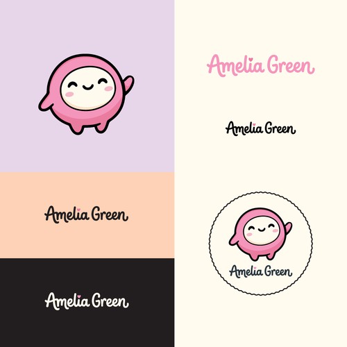 Custom Hand-Lettered Wordmark & Logo for Cute and Cozy Coloring Book Brand