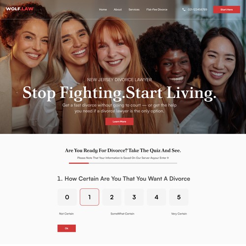 Divorce Lawyer Website Focused On Women