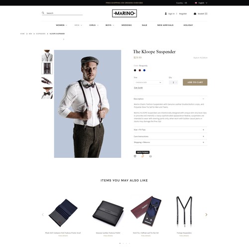 Product Page - Fashion Brand