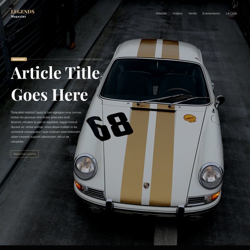 Magazine website