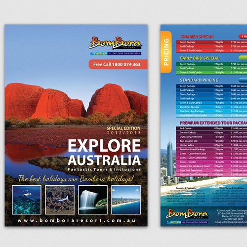 Help Bombora Resort with a new brochure design