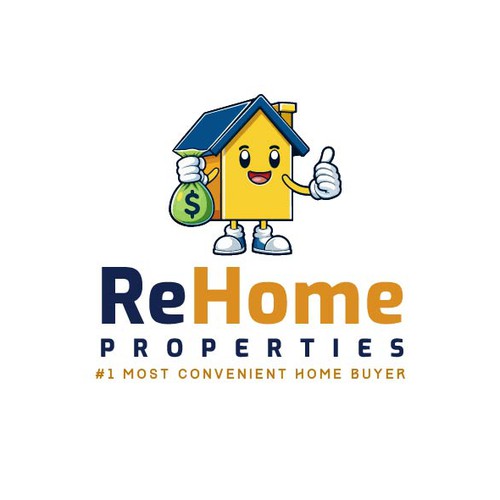 Real estate mascot logo