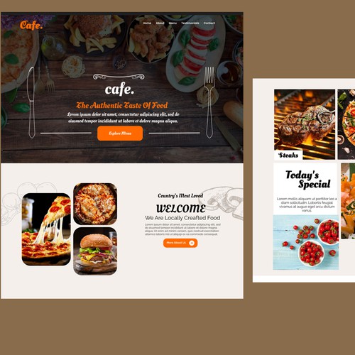 Restaurant website template