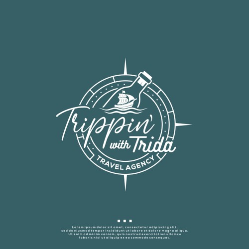 Trippin' With Trida Logo Design