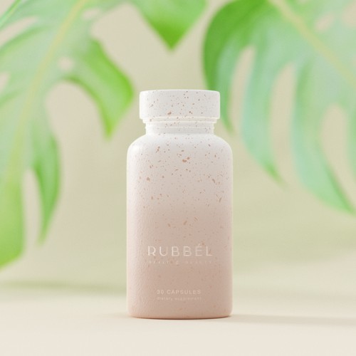 Supplement bottle label design