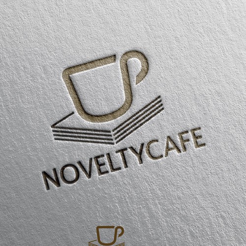 Create a simple yet effective logo for a book cafe