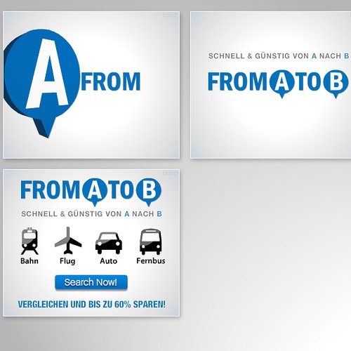 From A to B animated flash banners