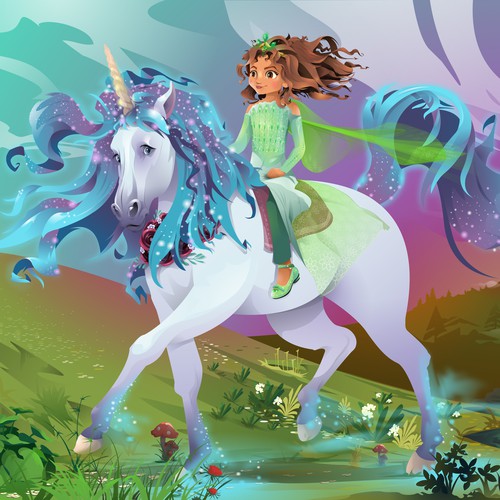 Princess and unicorn