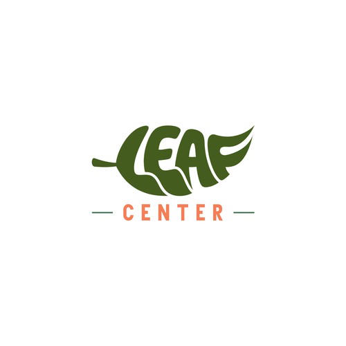 Wordmark logo for Leaf Center