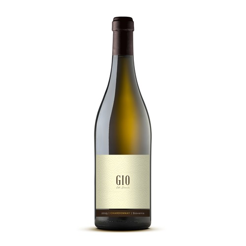 Unique Font Driven Elegant Wine Label