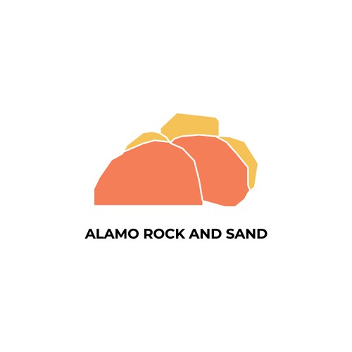 Alamo Rock and sand logo