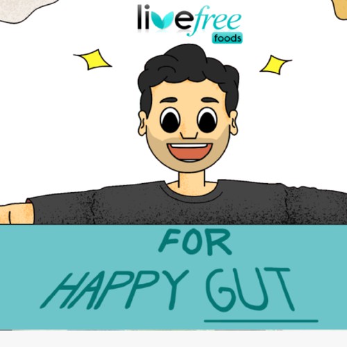 Live free food Website banner