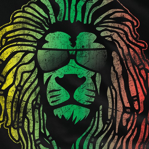 Create a Rasta / Reggae design for a MENS TSHIRT