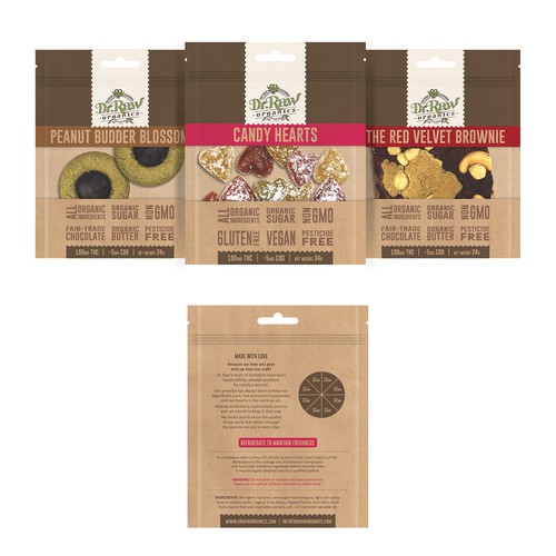 Packaging Design for Dr. Raw's Edible Products