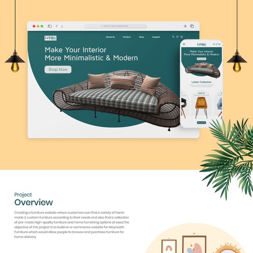 Furniture Landing Page UI UX