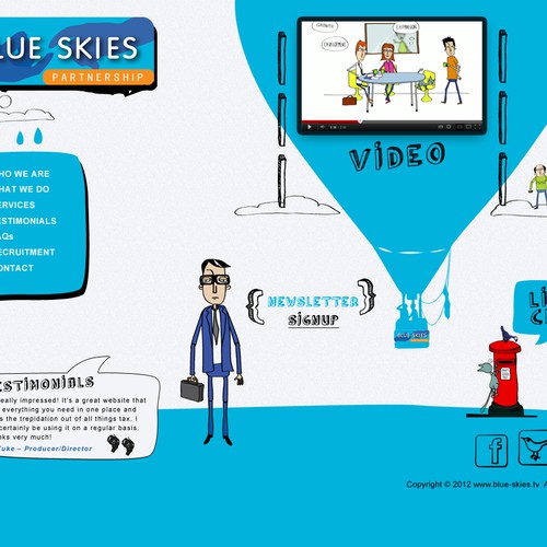 Create the next website design for Blue Skies Partnership