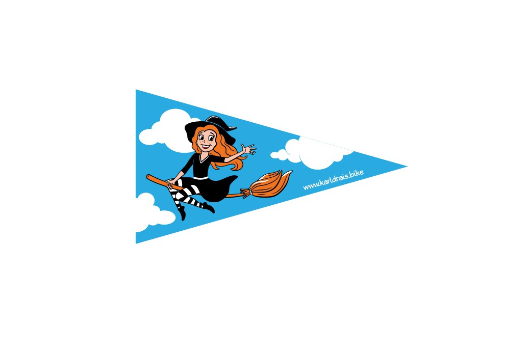 Bicycle flag for girls