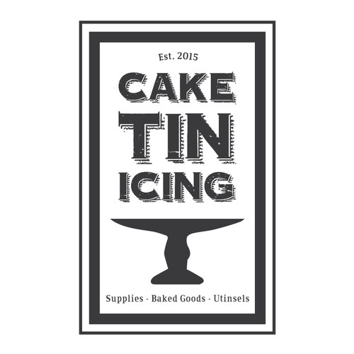 Cake Tin Icing Retail Branding