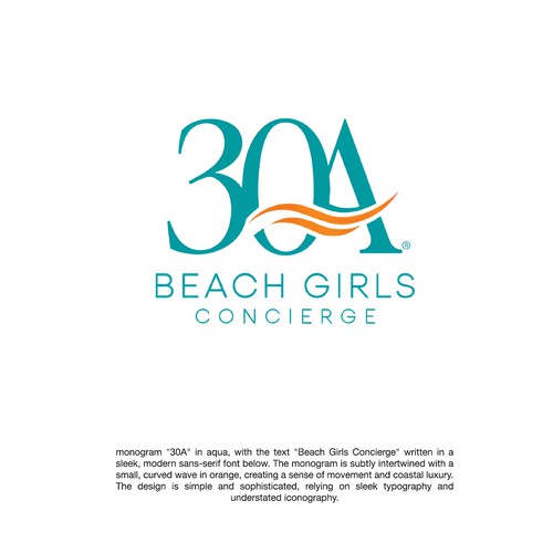 Logo design for 30a beach girls