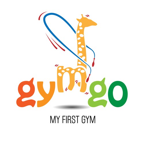 Logo for a kids fitness center