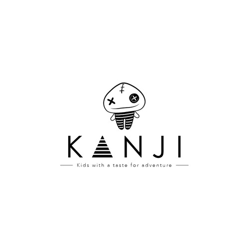 Cool and adult logo for a trendy kids brand identity