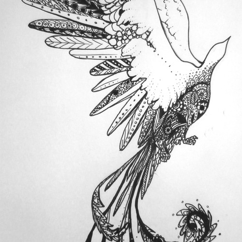 Pheonix tattoo design