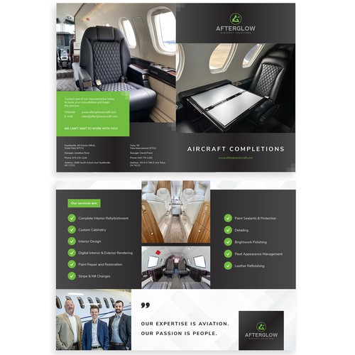 Modern Brochure for Private Jet Owners Design