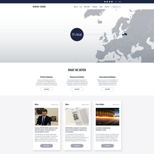 KlotiniSergis law firm website design