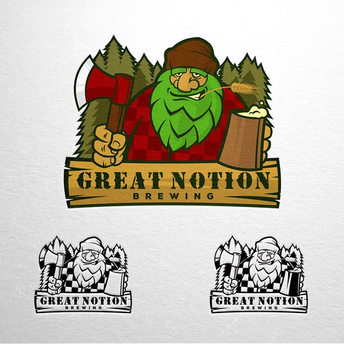 Mascot Logo for Great Notion Brewing