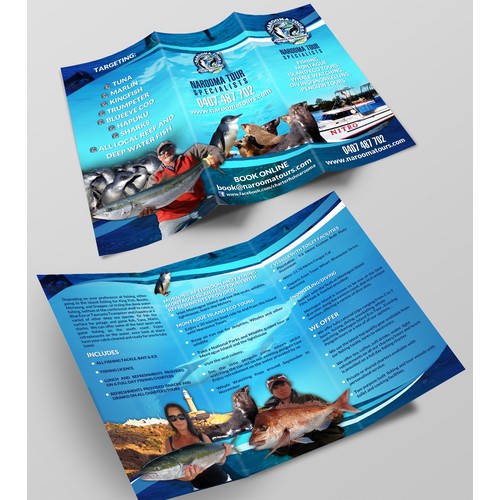 Brochure for Narooma Tours and Charter Fish Narooma