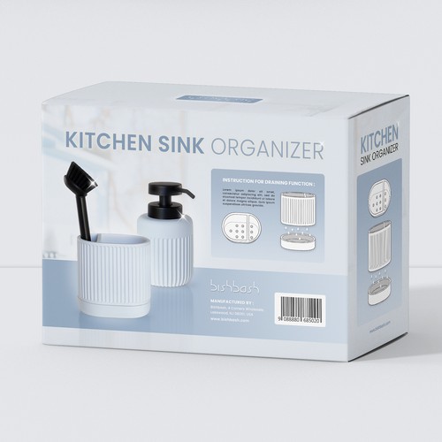 kitchen sink organizer box design