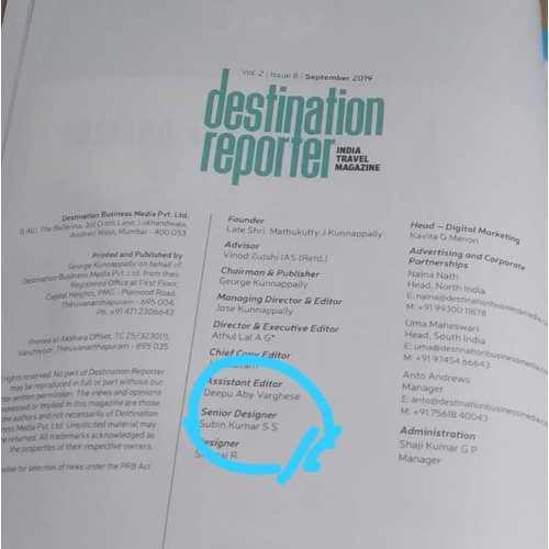 Destination Reporter Magazine Designer