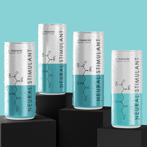  Design a functional, minimalist and futuristic energy drink
