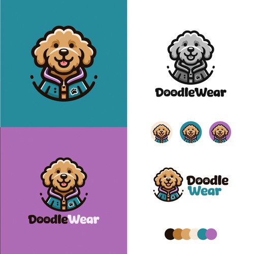 Logo for Doodle dog clothing store