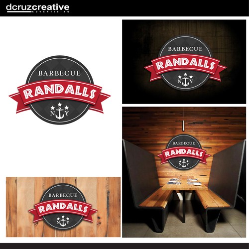 Modern Retro Logo For Randalls Barbeque