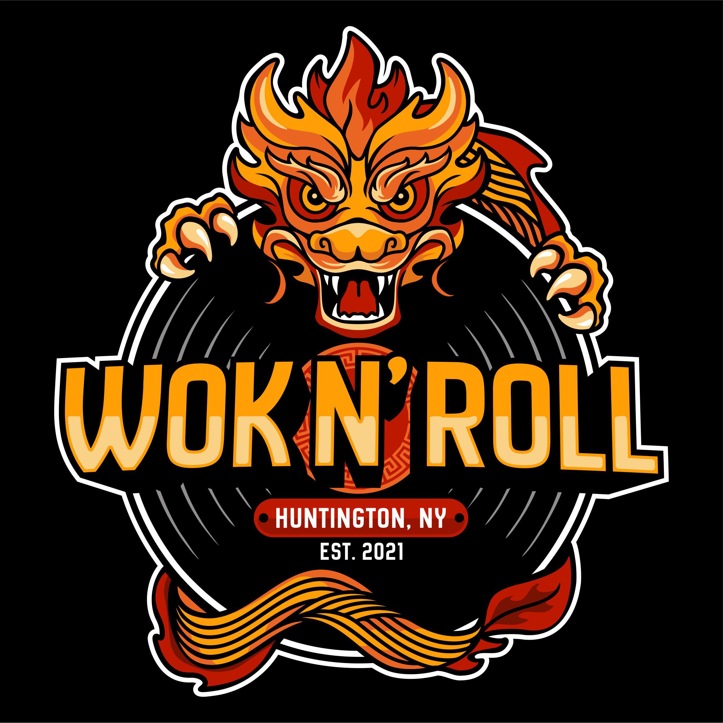 Wok N' Roll Restaurant Logo for Concession Stands