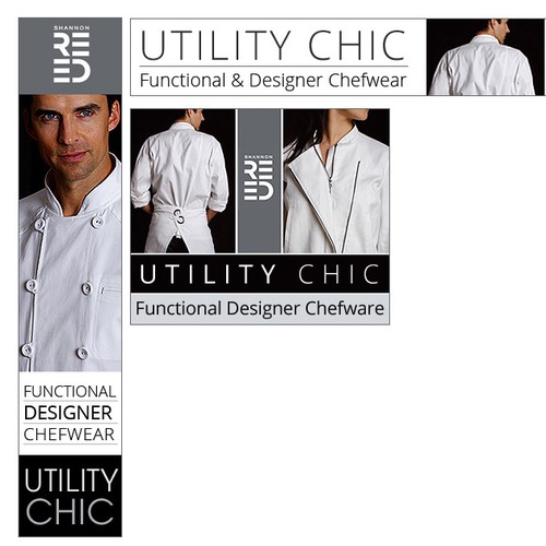 Create an Attention-Grabbing Banner for A Designer Chef Apparel Company
