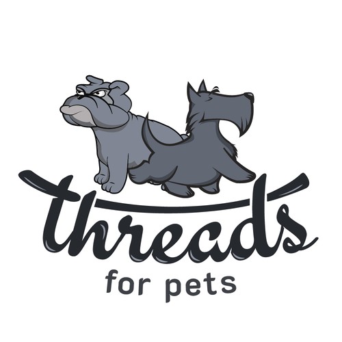 Playful logo for pet shop