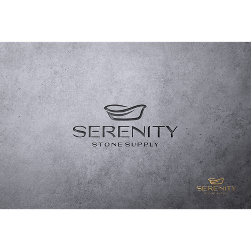 Luxury logo for SERENITY STONE SUPPLY 