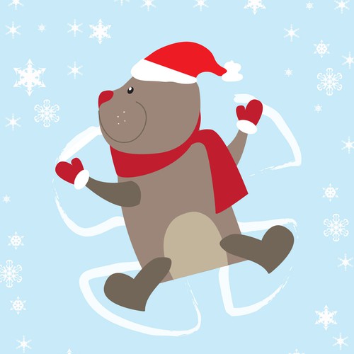 Animal Snow Angel