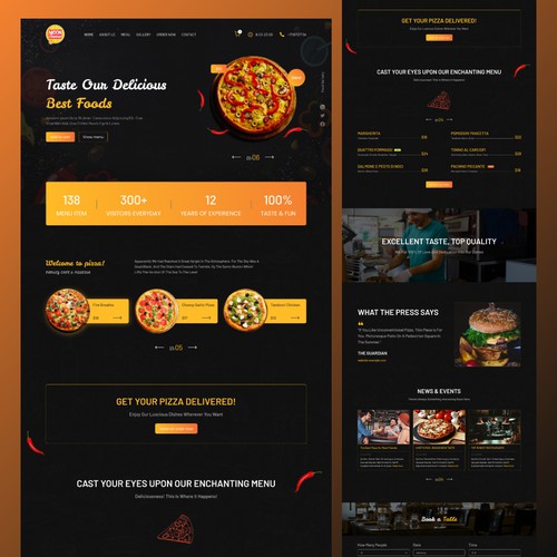 Restautant website UI UX Design 