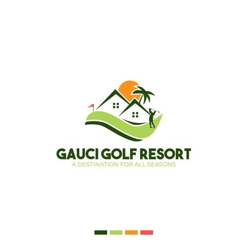 Gauci Golf Resort logo design